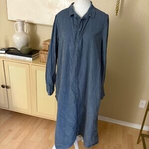 CP Shades Blue Long Sleeve Dress